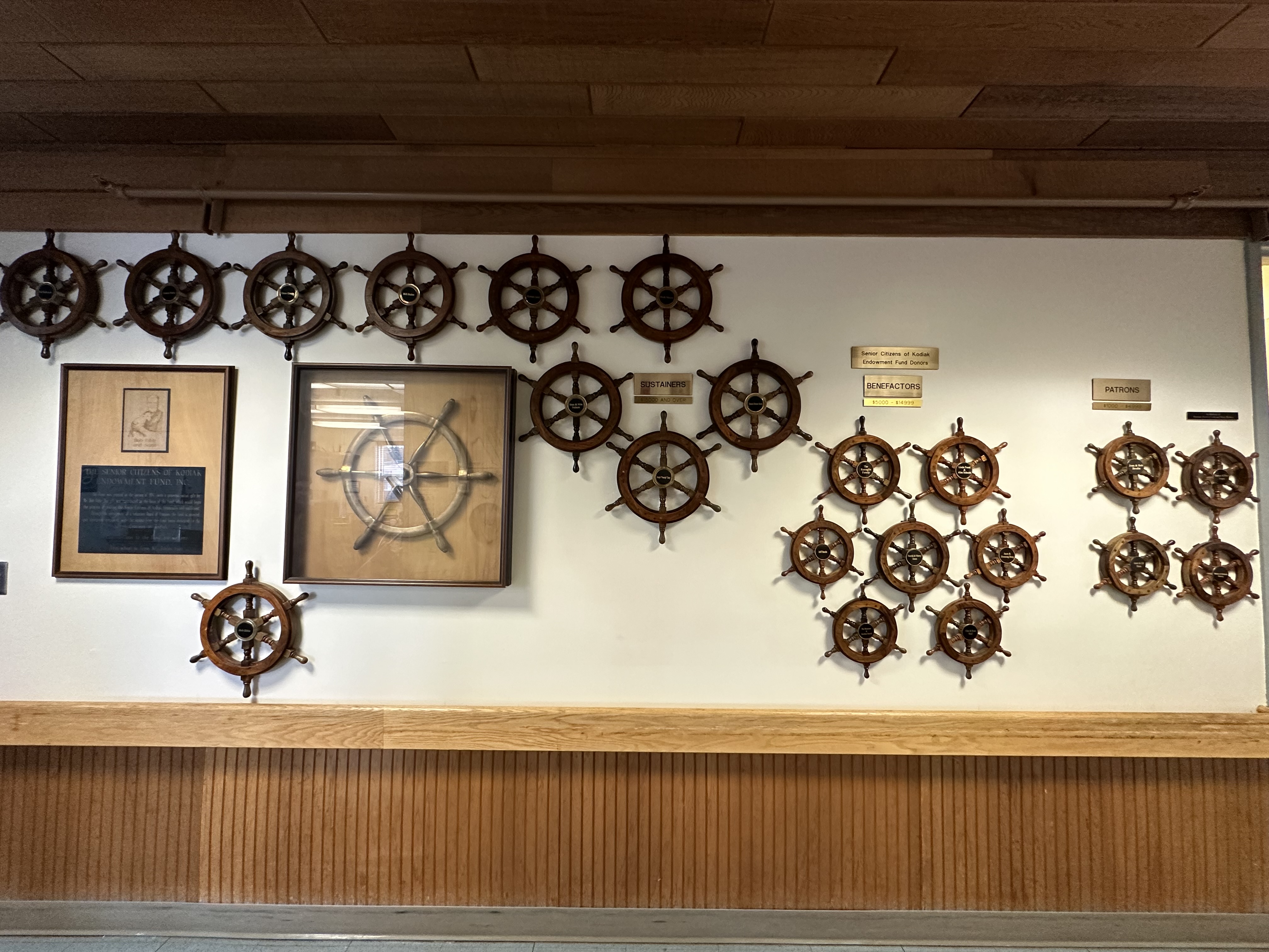 Senior Citizens of Kodiak, Inc., Endowment Wall